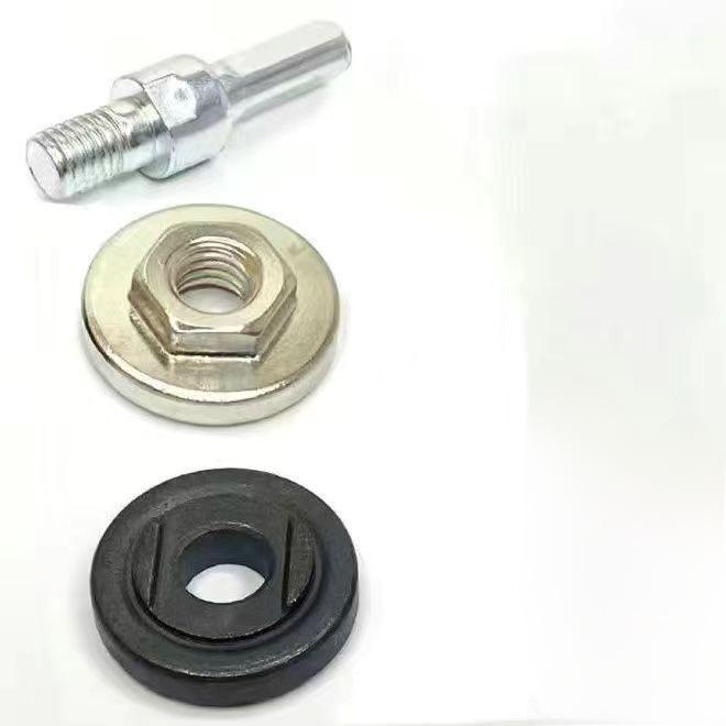 Sada adaptérů pro elektrickou vrtačku a úhlovou brusku: 10 sklíčidel, pilový kotouč, příslušenství pro obrábění dřeva.