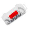 51 PCS Crank Hook Small Box Set Black Nickel Hook Subbait Wide Belly Crank Hook Soft Bait Hook Box