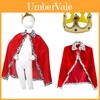 Wawa Capa de Rei da Sorte de Halloween Fantasia de Jogo Xale Capa de Natal Capa Vermelha Roupas de Chapeuzinho Vermelho