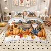 Homewish Autumn Pumpkin Duvet Cover Set Hello Fall Bedding Set Harvest Thanksgiving Day Bed Set