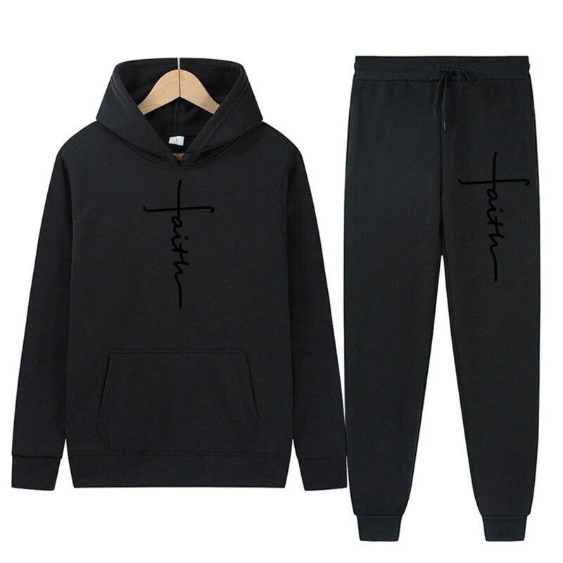 2026 Men's Hooded Sweatshirts and Men Pants Casual Men's Tracksuit Sportswear Autumn Winter Men Suit Men's Clothing Leisure Sets Male