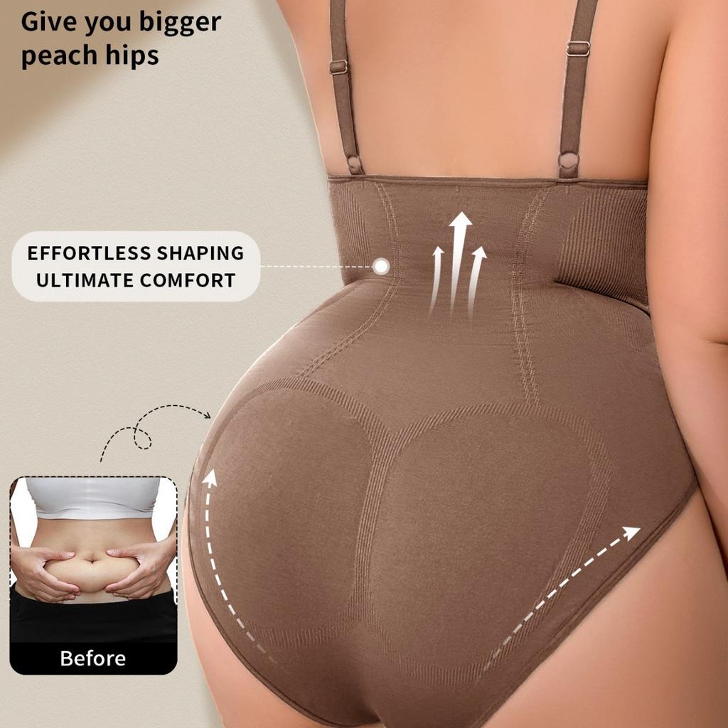 Seamless Tank Top Bodysuit Shapewear, One Piece Tummy Control Butt Lifter Push Up Full Body Shaper