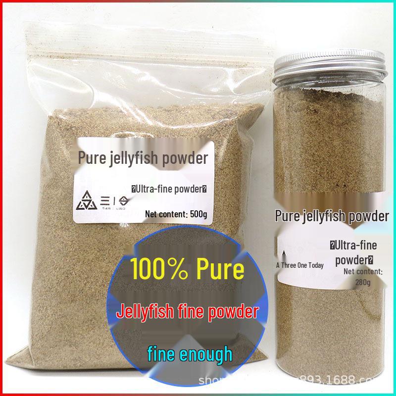 

Ultra-Fine Jellyfish Spider Silk Bait Powder with Kelp and Bubble Ball Attractant