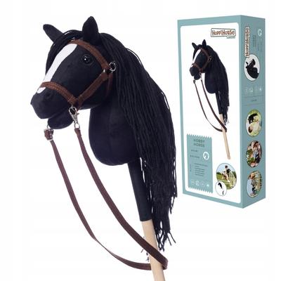 Hobby Horse A4 | Stick Horse | Hoppihorse Black| + Accessory Set