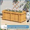 Hualongdun Carbonized Solid Wood Outdoor Planter Box