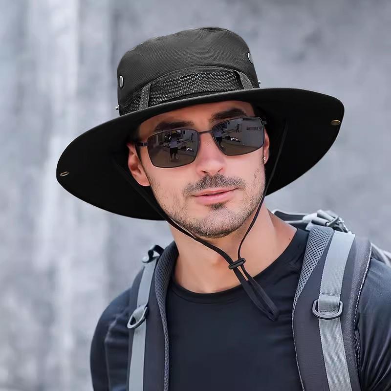 Summer Sun Hat Sunshade Fishing Cap Bucket Hats Outdoor Hiking Fishing hat Big Brim Sunscreen hat UV Protection Sun Hats for Men