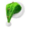 Festive Santa Claus Hat Festive Unisex Velvet Santa Hat with Bells Pompom Ball Green/red Fluffy Christmas Hat for Holiday New