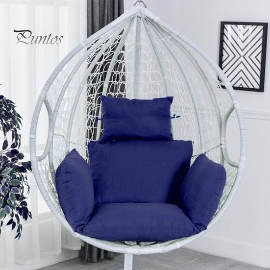 Egg Chair Cushion Swing Chair Cushion with Headrest Washable Hanging Basket Seat Cushion Replacement for Patio Garden Egg Chair