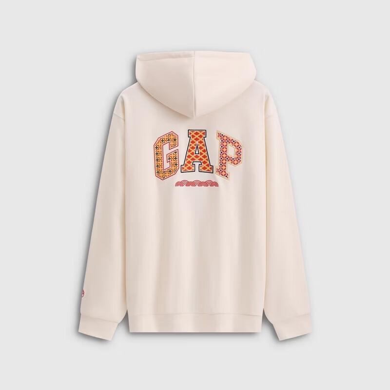 GAP 'Good Show' 2026 Spring Unisex Logo Loose Open-Front Hooded Sweatshirt