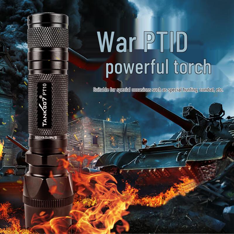 TANK007 L2 LED Rechargeable Tactical Flashlight