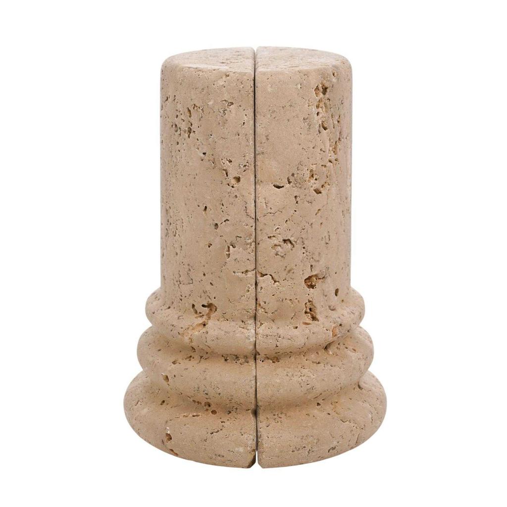 Hestia Travertin Buchstütze (Packung mit 2)