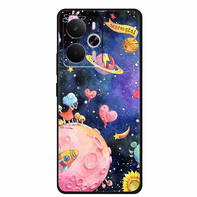 For Realme 14 Case Realme14 5G RMX5070 Phone Shell Soft Silicone Back Cover For Realme 14 Global Black TPU Funda Cute Capa Coque