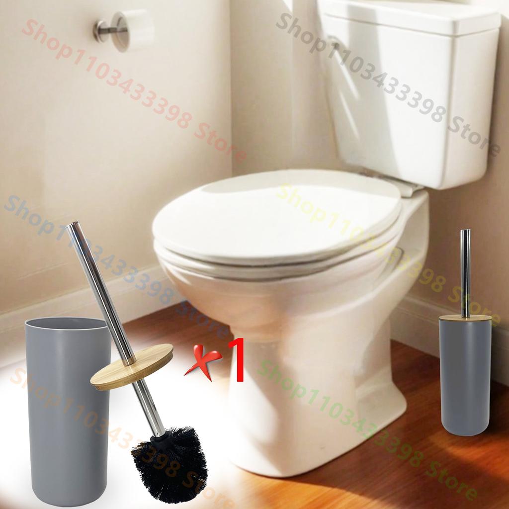 Toilet Bush Long Handle Plast Durable Cleaning Brush Home Decor Bathroom Accessories Detachable White Black Grey Bush for Toilet