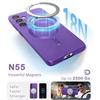 Coque de Téléphone - BOOLING - Samsung Galaxy A17 4G/5G - avec Cercle Magnétique - Violet - 2 Vitres