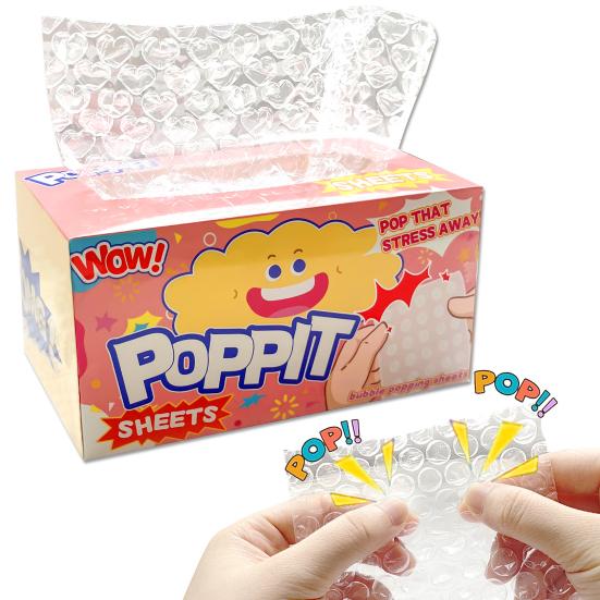 Stressabbau Blasenplatzer-Folie Platzer-Therapie Liebesherz Runde Luftpolsterfolie Fidget Sensorisches Spielzeug Weihnachten Geburtstag Scherzartikel