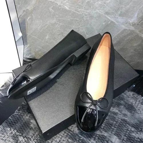 Mode Damen Schuhe 2025 Neue Damen Einzel Schuhe mit runder Spitze