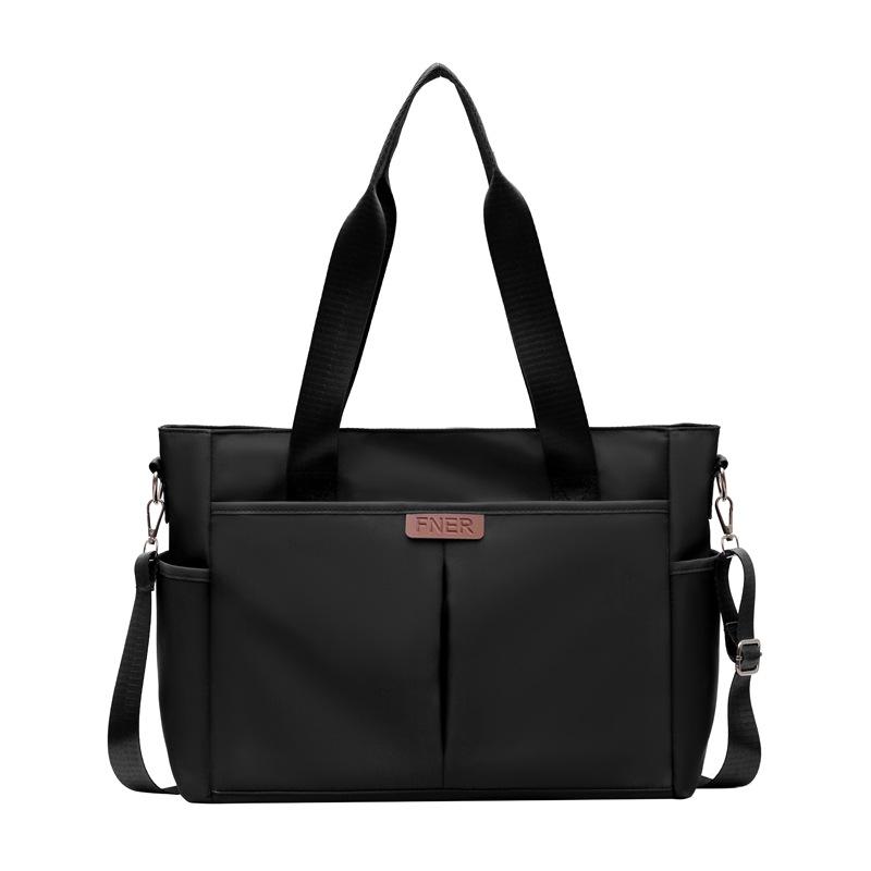 

Вместительная сумка, дорожная сумка для коротких поездок и командировок, модная водонепроницаемая сумка-тоут One size чёрный