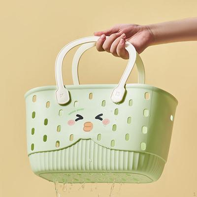 Shower Storage Basket Cleaning Supply Organizer Tote Bin with Handles for Bedroom College