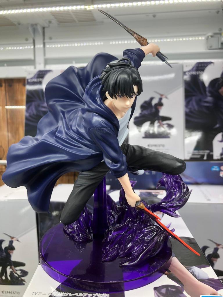 13CM Anime solo leveling Figure Sung Jin Woo Animated Edition ESPRESTO Excite Motions-1 Battle Scene Model Toy Doll PVC Gift