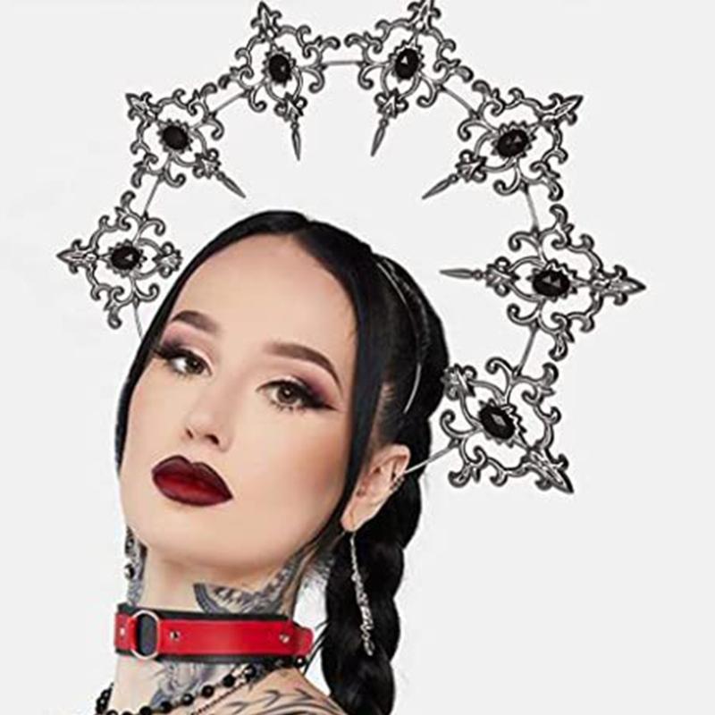 Alloy Crown Tiaras Headband Cosplay Wedding Hair Accessories Ladies Hair Hoop