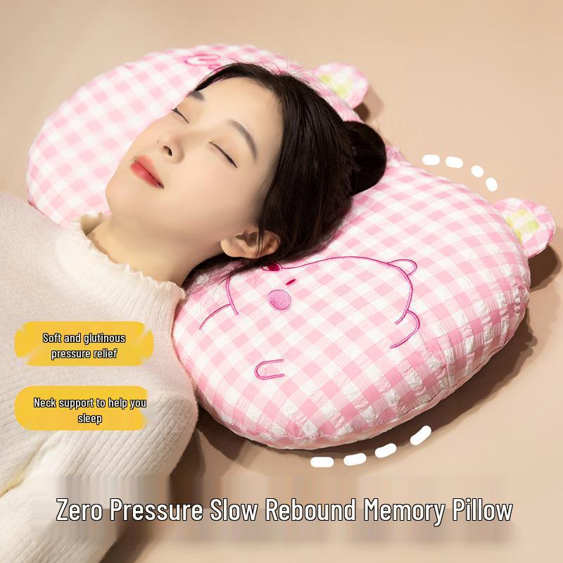 Memory Foam Neck Support Pillow for Students and Children