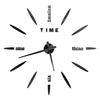 2D/3D Large Roman Numeral Acrylic Mirror Wall Clock Sticker Fashion DIY Quartz Clocks Watch Home Decoration Living Room Stickers