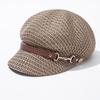 Korean Style Octagonal Hat Newsboy Cap Painter Hat Fashion Hollow Weave Beret  Spring Summer