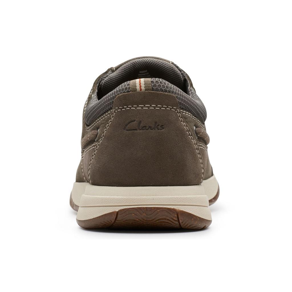 Clarks Round Toe Lace-Up Comfortable Versatile Lightweight Durable Casual Shoes Men sneaker Dark-Gray 261769737