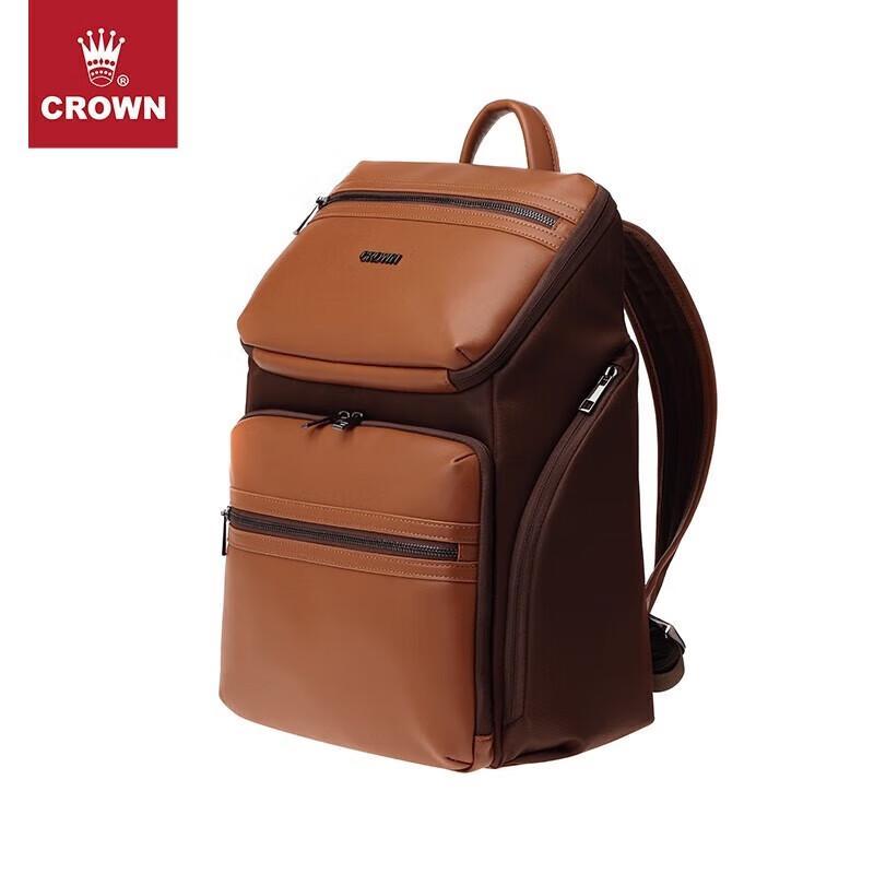 Crown E-P1131S Leather Backpack