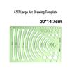 Multi-Function Drawing Template Ruler for Circles, Ellipses, Furniture, Architecture, Geometry, Mathematics, and Interior Design.