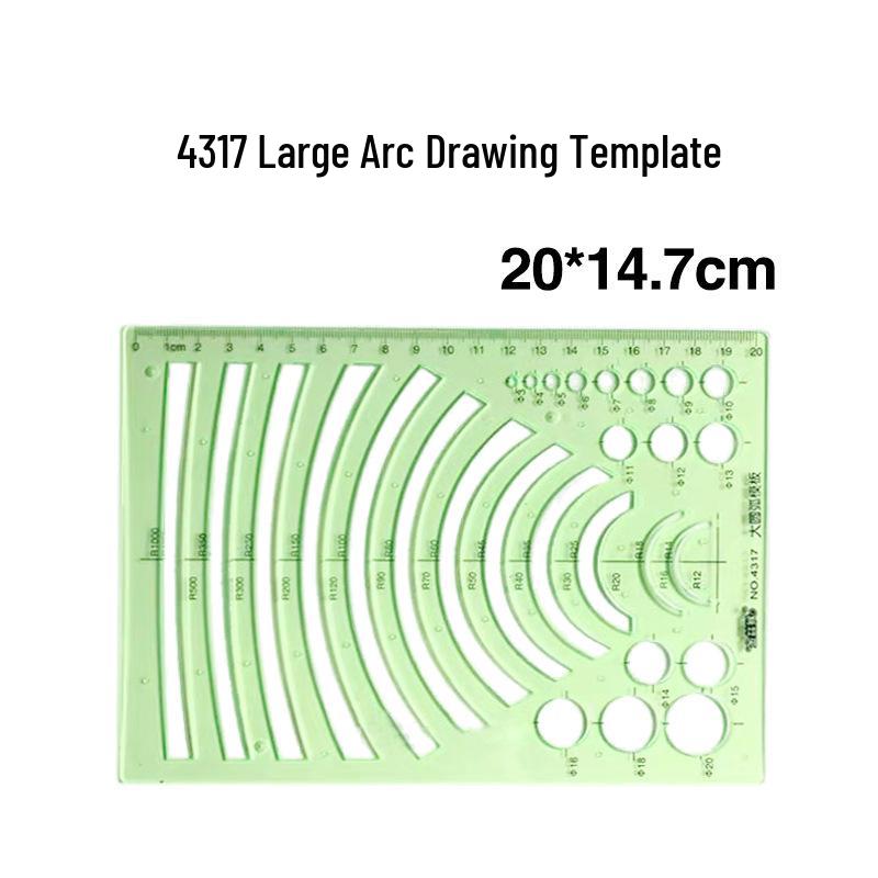 Multi-Function Drawing Template Ruler for Circles, Ellipses, Furniture, Architecture, Geometry, Mathematics, and Interior Design.