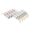 10pcs Banana Plug Needle Type Professional 24K Gold Plated Speaker Wire Connectors for Speaker Wire Home Theatre