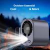 LED Display Mini Silent Fan High-Speed Waist Clip Fan Neck-mounted Handheld Mini Fan  Car Use
