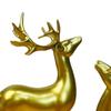 2 Piezas Estatua de Reno Ciervo Creativo Animal Artificial Artesanías Escultura de Alce Figuritas para