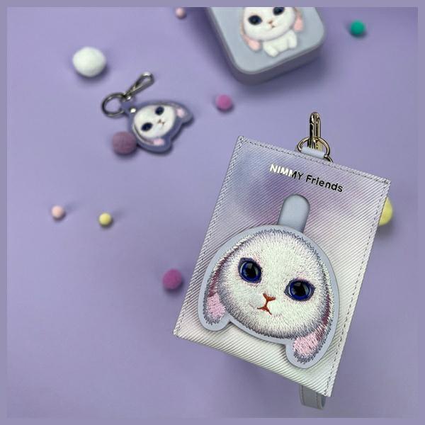 Nimmy Portfel Na Karty Fioletowy/Purple  Big Eyed Pet 2.0 Rabbit