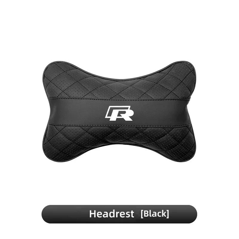 High Quality Leather Car Seat Headrest Ergonomic Neck Pillow For VW R Line Polo Tiguan Touran Golf Passat GTI Jetta Transporter Fx5