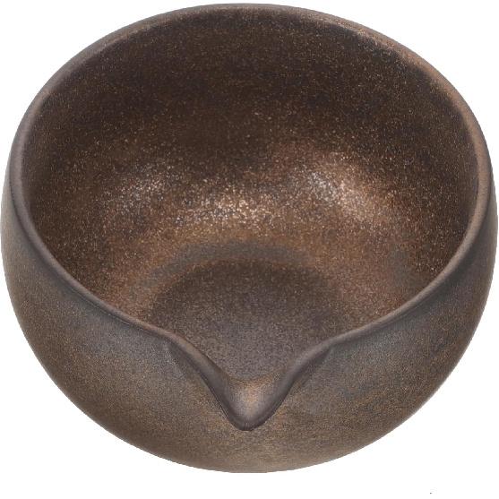 Ceramic Matcha Bowl with Spout Traditional Japanese Tea Ceremony Cup Unique Artistic Design for Easy Pouring for Matcha and Other Teas