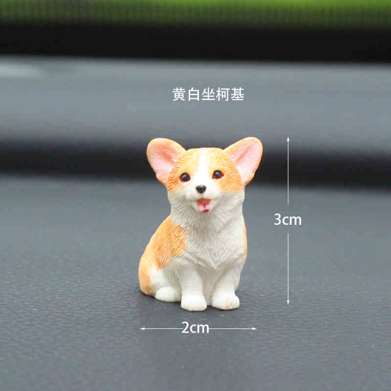 Car Central Control Ornaments, Car Decoration Sets, Resin Simulation Dog Car Supplies Gifts, Customizable Phone Number Plates