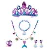 Mermaid Princess Accessories Set: Headband, Necklace, Bracelet, Ring, Earrings for Girls' Role-Play