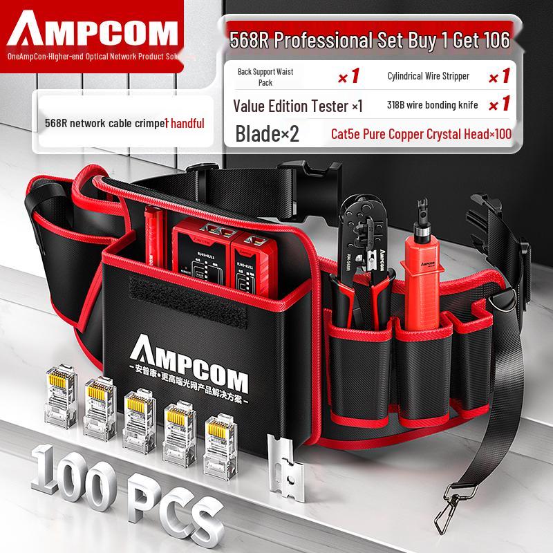 Clește de sertizat profesional pentru cablu de rețea cu capăt Crystal cu conectori cu 5, 6, 7 găuri traversante