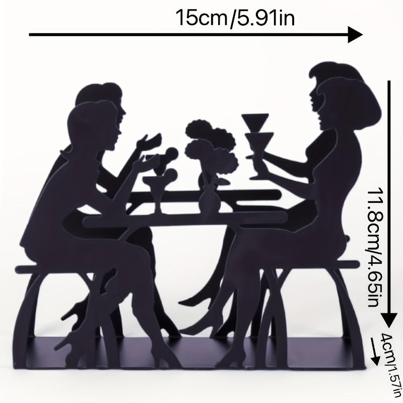 Держатель для бумажных полотенец Стойка для хранения салфеток-тортов Туалетные салфетки Для стола Домашний декор чёрный