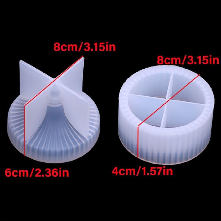 Candle Cup Molds Jewelry Box Molds Handmade Storage Box Silicone Molds Striped Candle Jar Molds