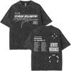Chase Atlantic Lost in Europe and UK Tour 2025 Album Vintage Washed T Shirts Men Hip Hop Gothic Short Sleeve T-shirts Streetwear
