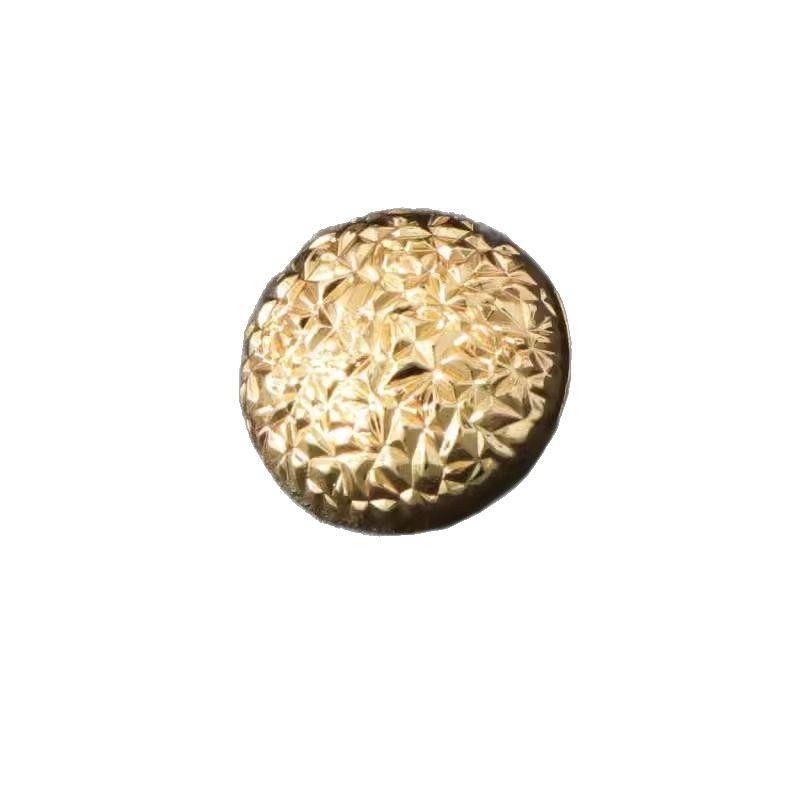 10Pcs Metal Buttons Round Gold Coat Trench Coat Wool Clothes Exquisite High-End Coat Buttons Daquan