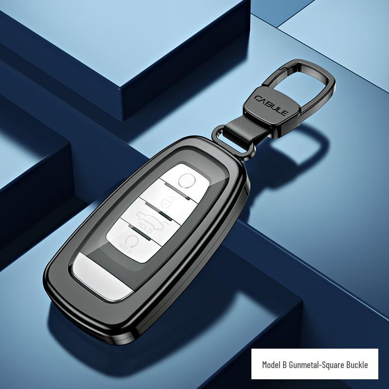 Premium Full Wrap Metal Key Case for Hongqi HS5, HS7, H9