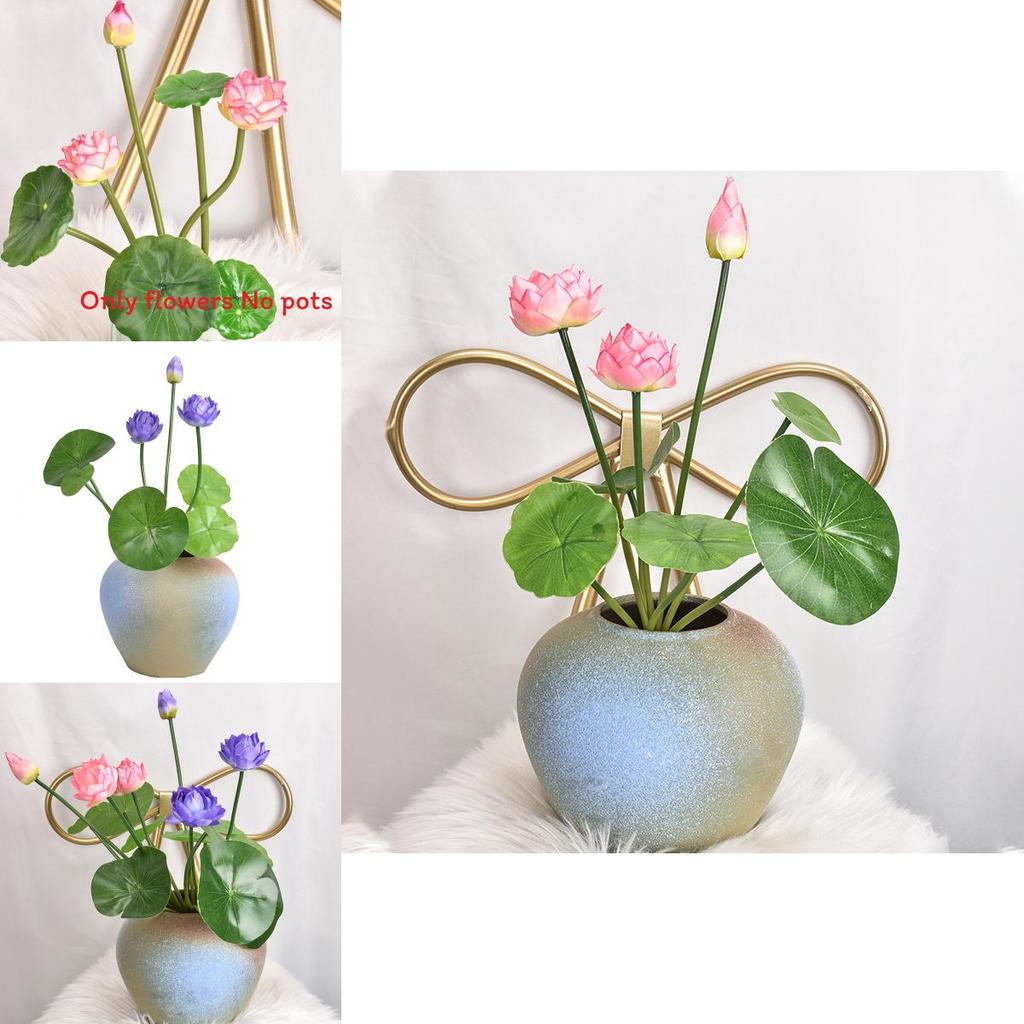 Artificial Lotus Flower Home Decor For Photography And Event Decoration With Handcrafted Technique