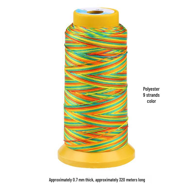 Colored Polyester Thread for DIY Beading and Weaving