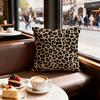Leopard print pattern Cushion Cover Set of  Short Plush Pillow Covers for Sofa Soft  Cushion Case