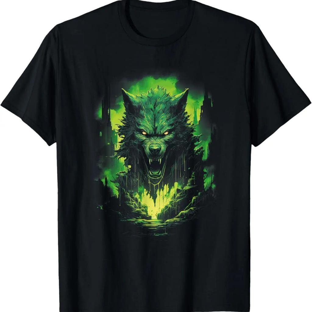 Fantasy Wolf Werewolf Horror Sword Supernatural T-Shirt