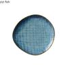 Retro Irregular Ceramic Dinner Plate Restaurant Steak Plate Sushi Plate Sashimi Plates Molecular Cuisine Creative Tableware
